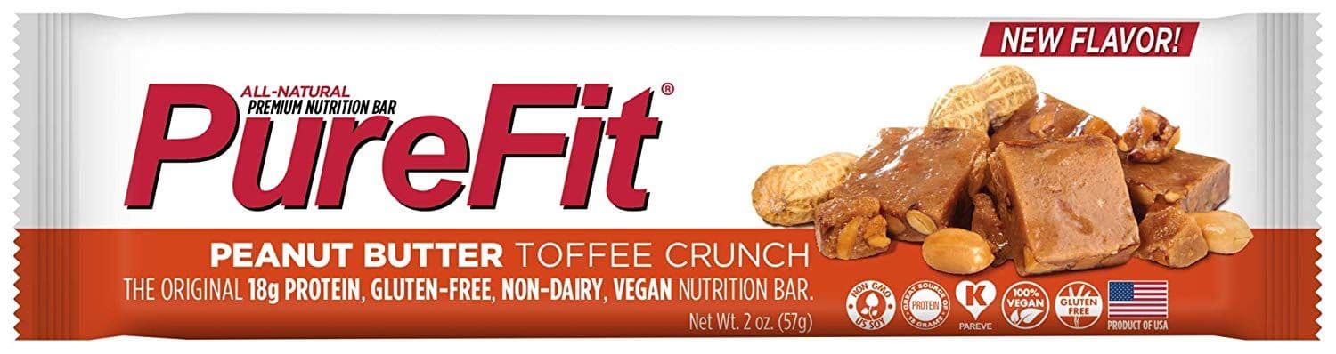Purefit Nutrition ピーナッツバタートフィークランチバー 15 バー 成分別